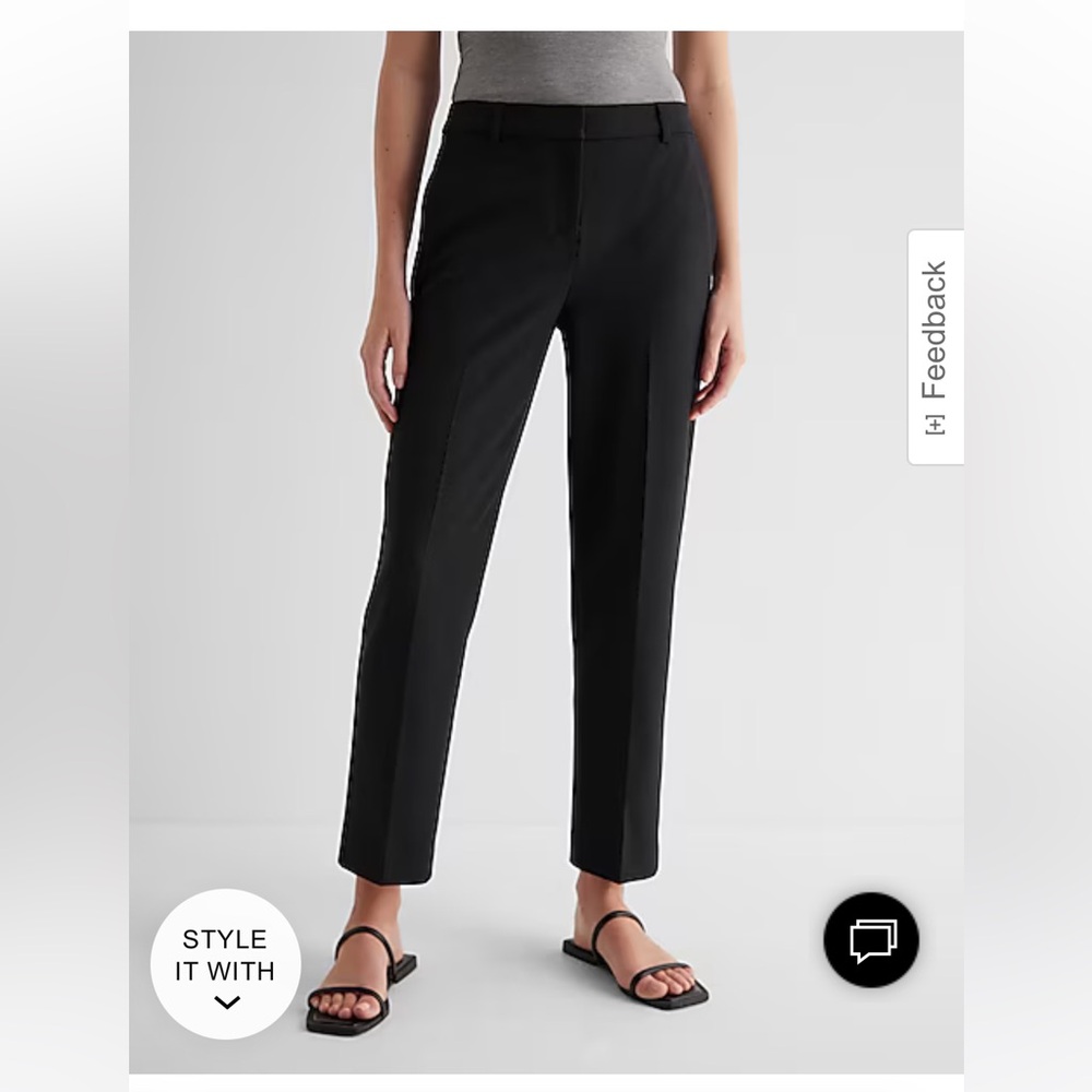 Express Columnist Straight Ankle Mid Rise Pants